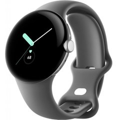 Смарт-Часы - Google Pixel Watch Bluetooth Smart Watch Polished Silver Charcoal Band