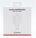 СЗП - OnePlus SUPERVOOC 120W Single Ports Power Adapter (White) EU Global