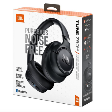 JBL Tune 780NC Noise Cancelling Wireless Over-Ear Headphones Black