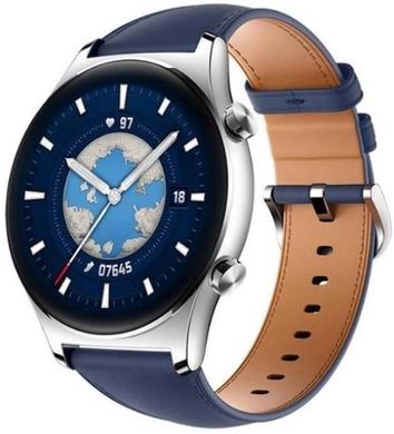 Смарт-Годинник - Honor Watch GS 3 46mm with Leather Strap (Ocean Blue) EU Global