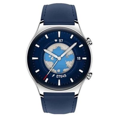 Смарт-Годинник - Honor Watch GS 3 46mm with Leather Strap (Ocean Blue) EU Global