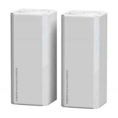 Бездротовий маршрутизатор - Xiaomi Mesh System AX3000 NE 2-Pack DVB4458GL (White) EU Global